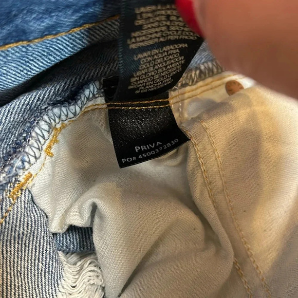 Frye Brand Classic Denim Medium Wash Distressed Cutoff Daisy Dukes Shorts / 26 - Picture 9 of 9